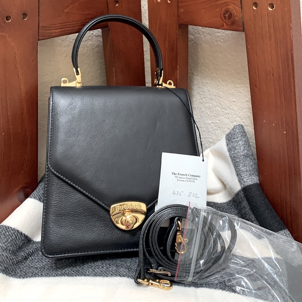🔹NEW..The French Company Handle Carry or Crossbody Leather Bag… - Picture 13 of 13